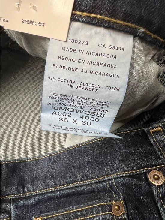 Wrangler Regular Fit Straight Leg Denim Jeans Men's 36 X 30 - Picture 6 of 11